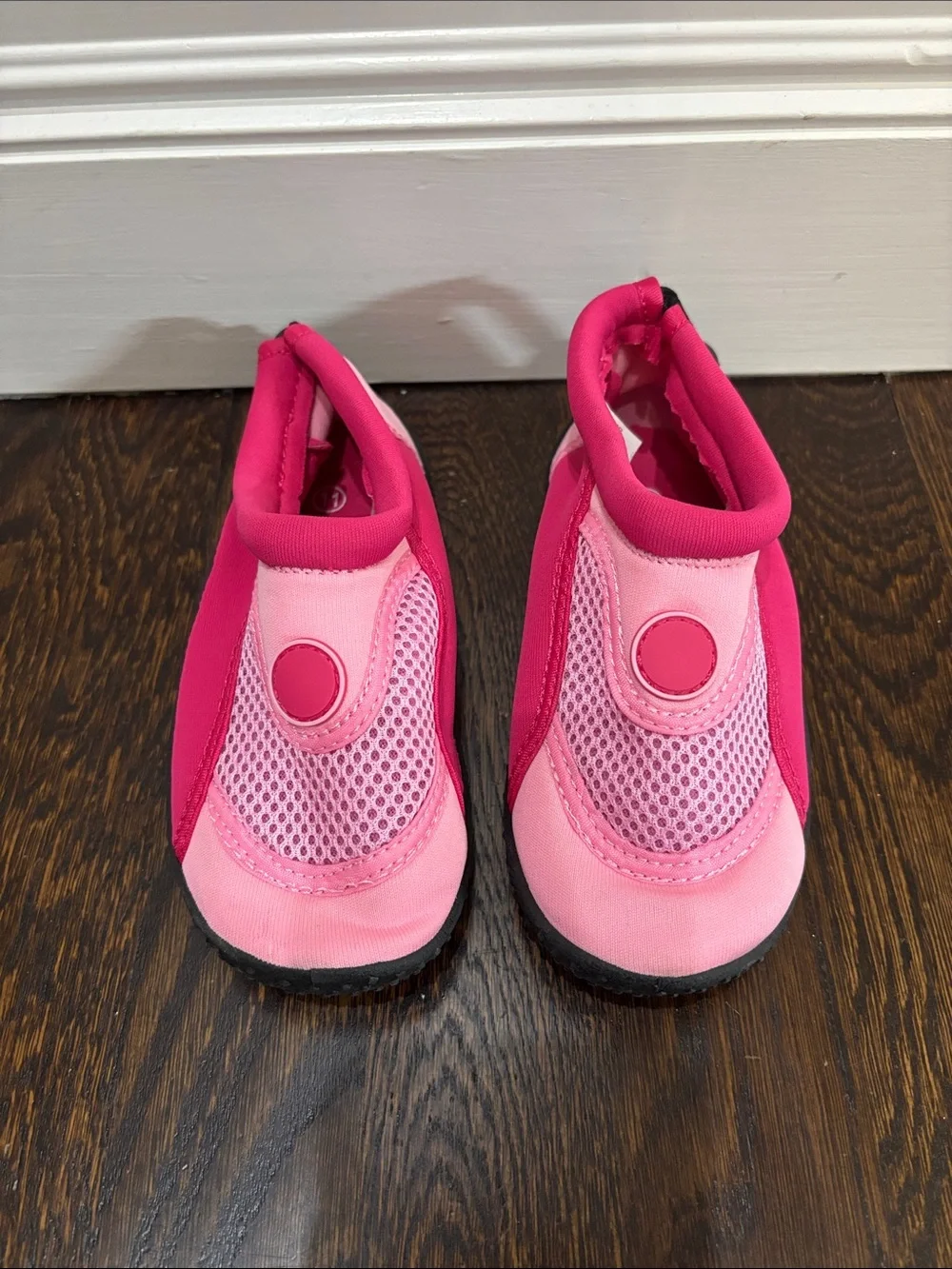Toddler Girls Pink Slip-On Water Shoes by Blu Surf, size 11